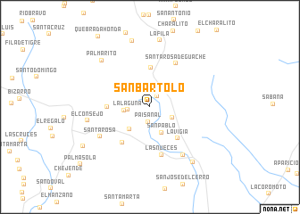 map of San Bartolo