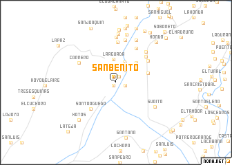 map of San Benito