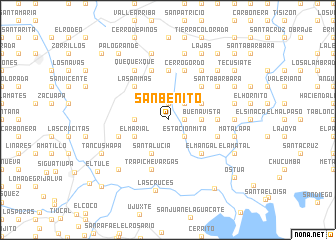 map of San Benito