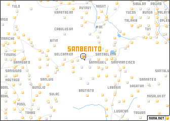 map of San Benito