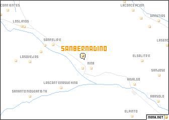 map of San Bernadino