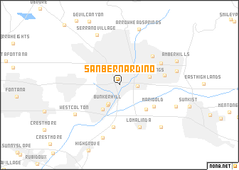 map of San Bernardino