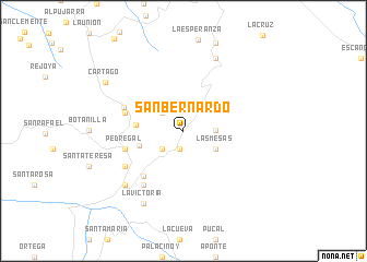 map of San Bernardo
