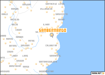 map of San Bernardo