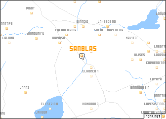 map of San Blas