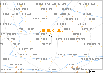 map of San Bortolo