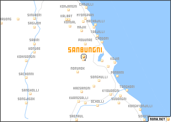 map of Sanbung-ni