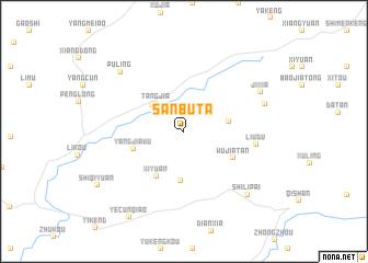 map of Sanbuta
