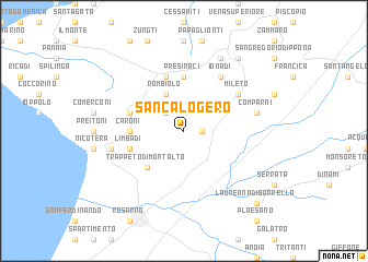 map of San Calogero