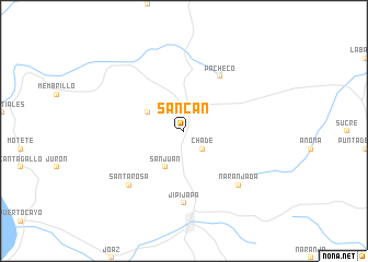 map of Sancán
