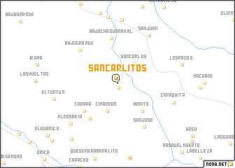 map of San Carlitos