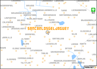 map of San Carlos del Jaguey