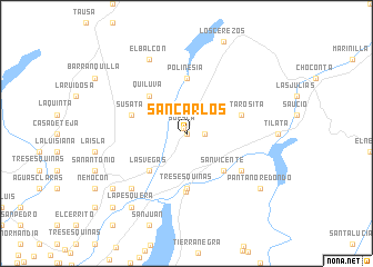 map of San Carlos