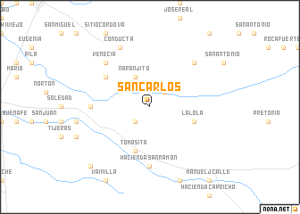 map of San Carlos