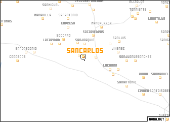 map of San Carlos