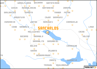 map of San Carlos