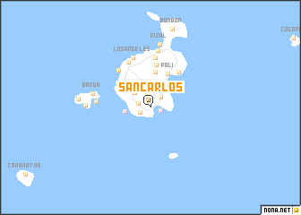 map of San Carlos