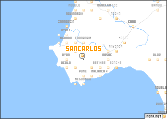 map of San Carlos