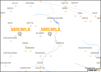 map of San Carlo