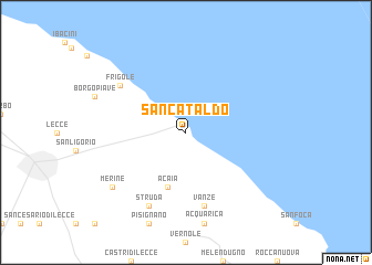 map of San Cataldo