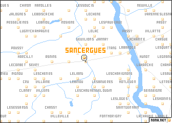 map of Sancergues