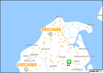 map of Sanchaba