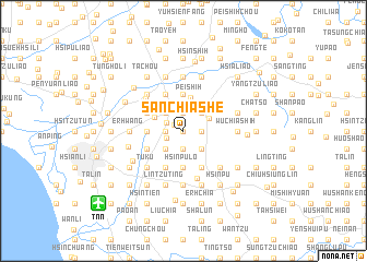 map of San-chia-she