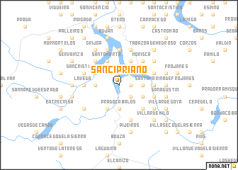 map of San Cipriano