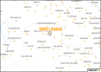 map of San Claudio