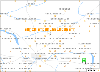 map of San Cristóbal de la Cuesta