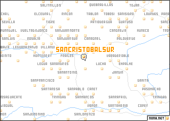map of San Cristóbal Sur