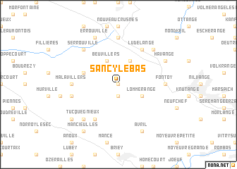 map of Sancy-le-Bas