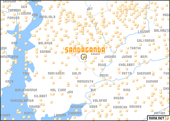 map of Sandāganda