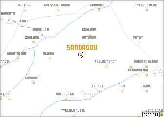 map of Sandagou