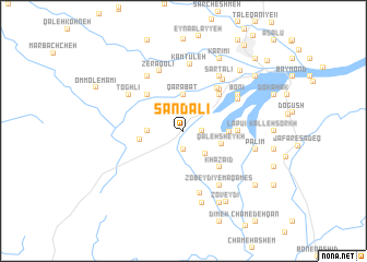 map of Şandalī