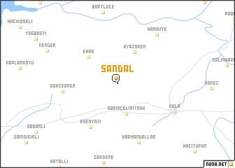 map of Sandal