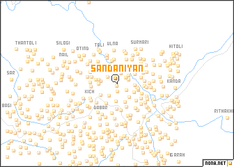 map of Sandāniyān