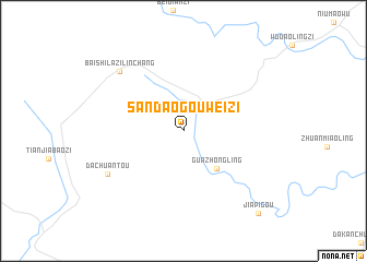 map of Sandaogouweizi