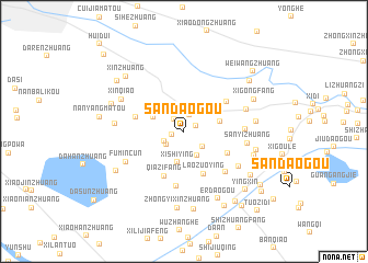 map of Sandaogou