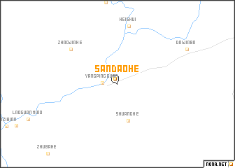 map of Sandaohe