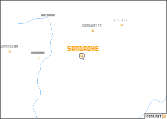 map of Sandaohe