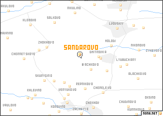 map of Sandarovo
