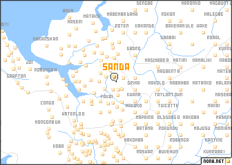 map of Sanda