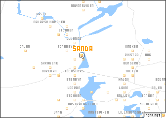 map of Sanda