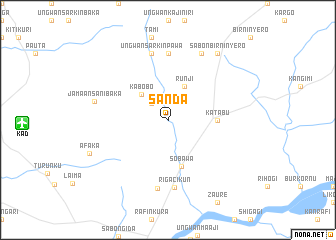 map of Sanda