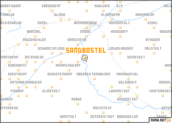 map of Sandbostel