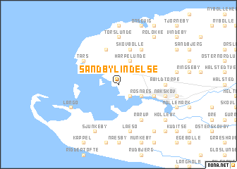 map of Sandby Lindelse