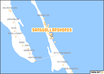 map of Sand Dollar Shores