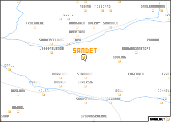 map of Sandet