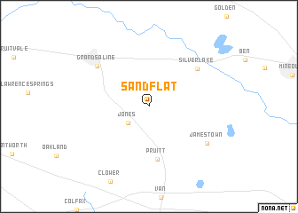 map of Sand Flat